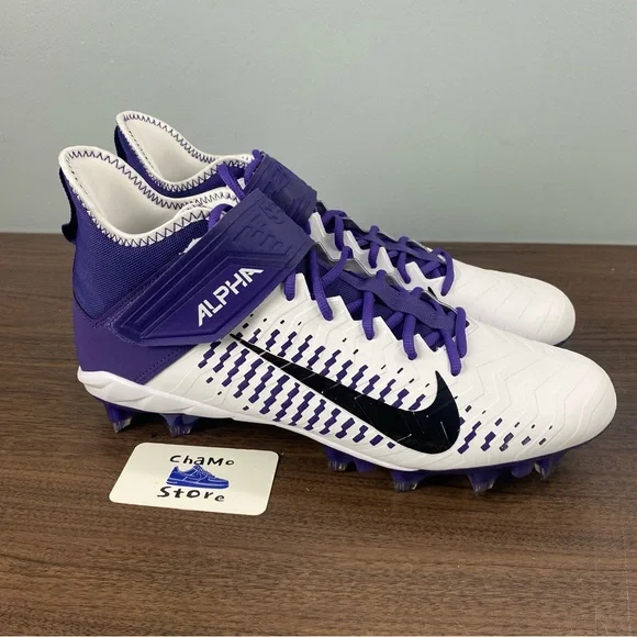 Nike | Shoes | Nike Alpha Menace Pro 2 Mid White Purple  display picture 3